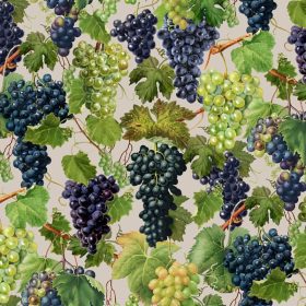 Curtain Fabrics with grapes pattern