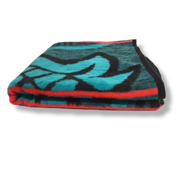 Sesli Sesli Basotho Traditional Blankets Turquoise/Black