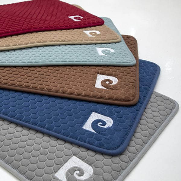 Pierre Cardin Pierre Cardin 1 Piece Memory Foam Bath Mats Navy